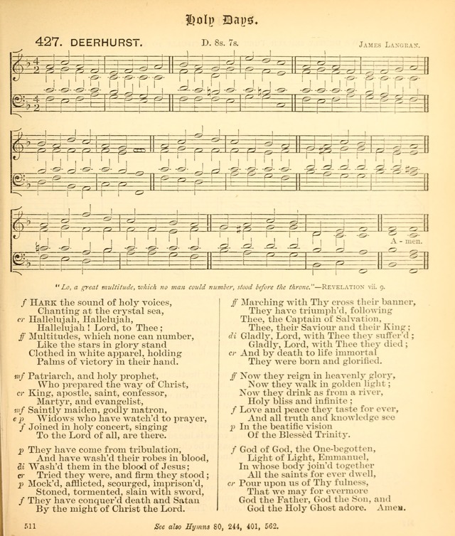 The Hymnal Companion to the Book of Common Prayer with accompanying tunes (3rd ed., rev. and enl.) page 511