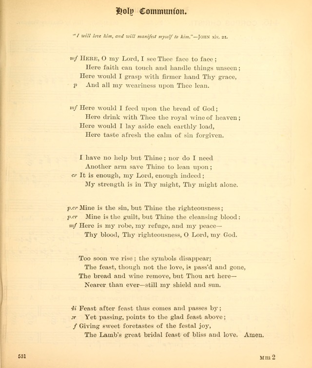 The Hymnal Companion to the Book of Common Prayer with accompanying tunes (3rd ed., rev. and enl.) page 531