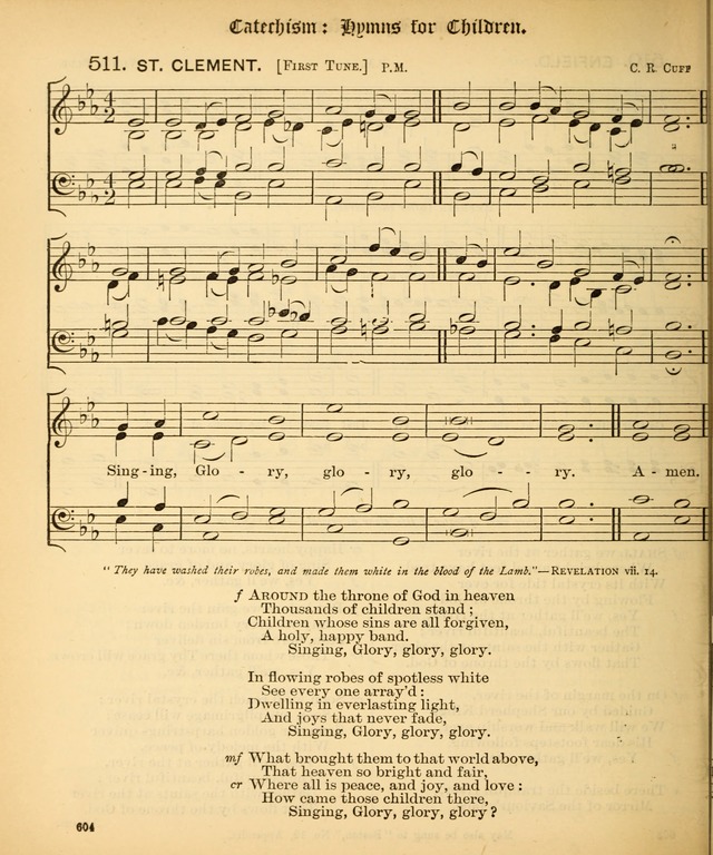 The Hymnal Companion to the Book of Common Prayer with accompanying tunes (3rd ed., rev. and enl.) page 604