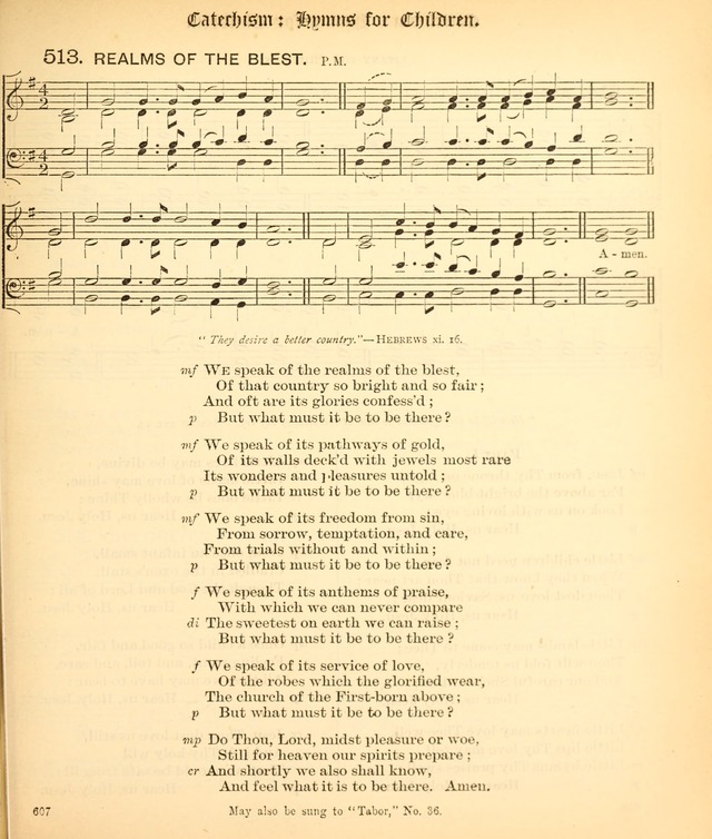 The Hymnal Companion to the Book of Common Prayer with accompanying tunes (3rd ed., rev. and enl.) page 607