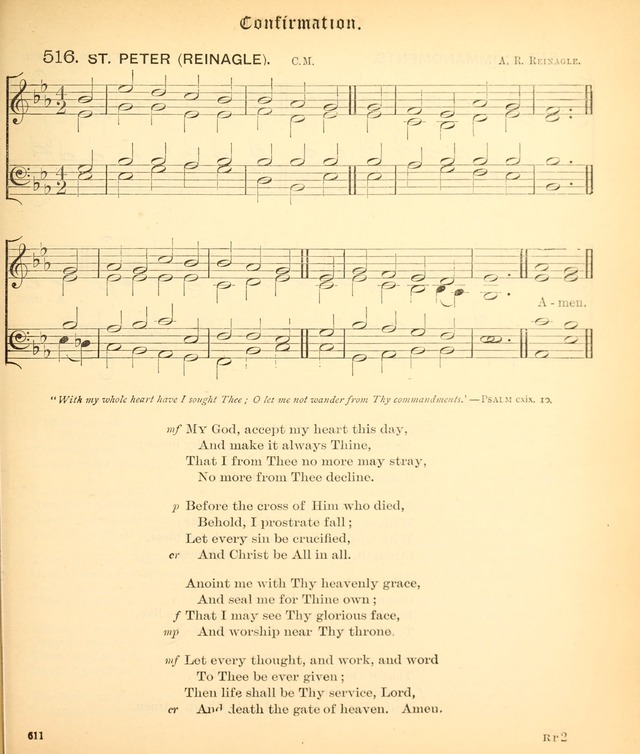 The Hymnal Companion to the Book of Common Prayer with accompanying tunes (3rd ed., rev. and enl.) page 611