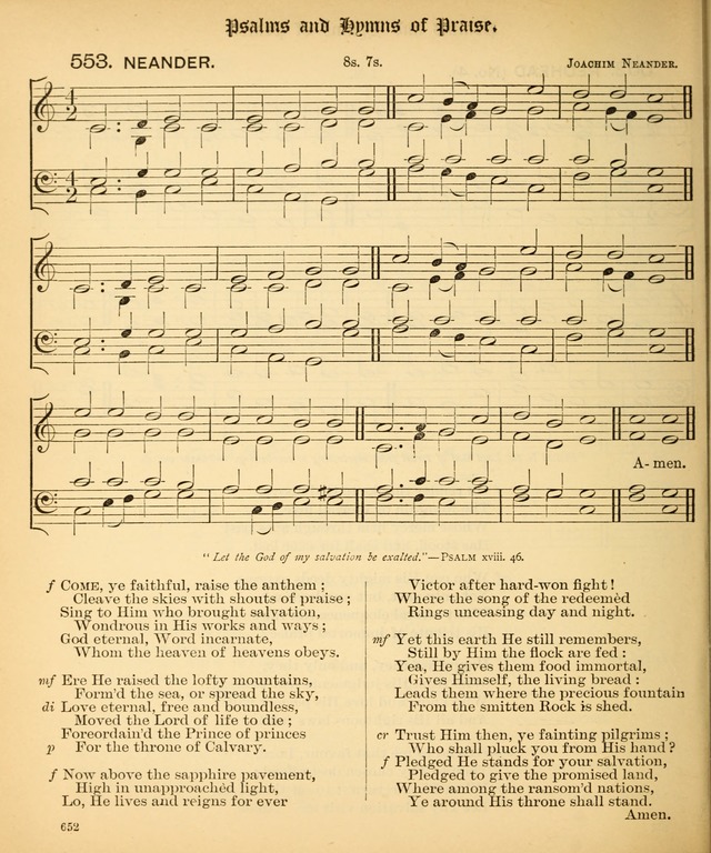 The Hymnal Companion to the Book of Common Prayer with accompanying tunes (3rd ed., rev. and enl.) page 652