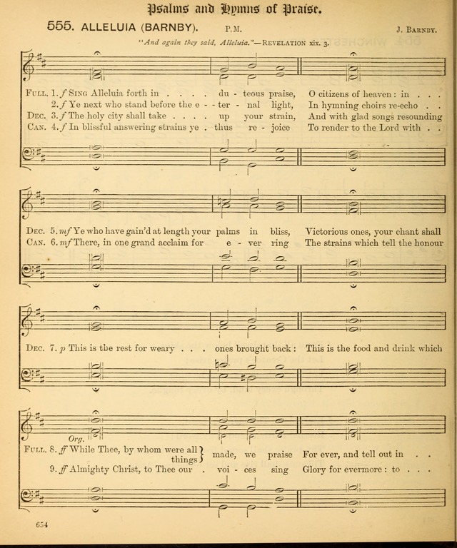 The Hymnal Companion to the Book of Common Prayer with accompanying tunes (3rd ed., rev. and enl.) page 654