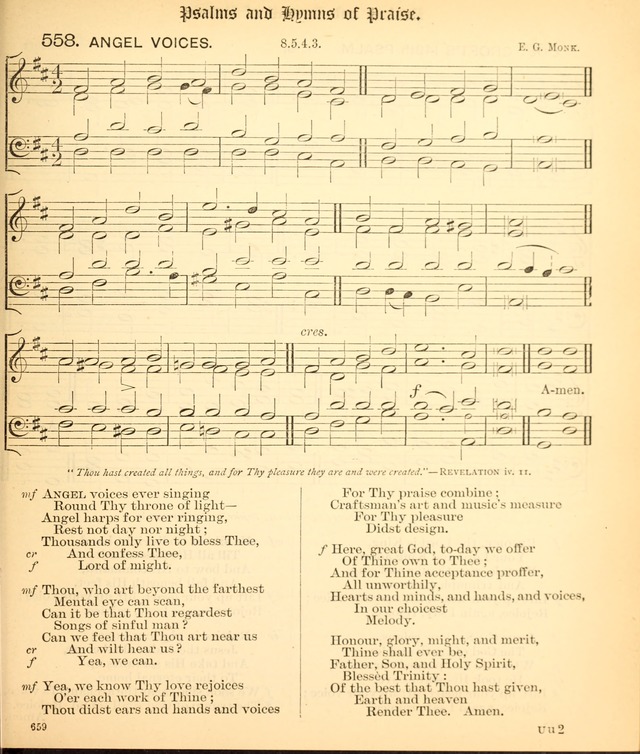The Hymnal Companion to the Book of Common Prayer with accompanying tunes (3rd ed., rev. and enl.) page 659