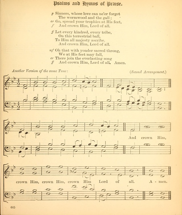 The Hymnal Companion to the Book of Common Prayer with accompanying tunes (3rd ed., rev. and enl.) page 665