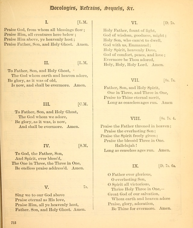The Hymnal Companion to the Book of Common Prayer with accompanying tunes (3rd ed., rev. and enl.) page 715