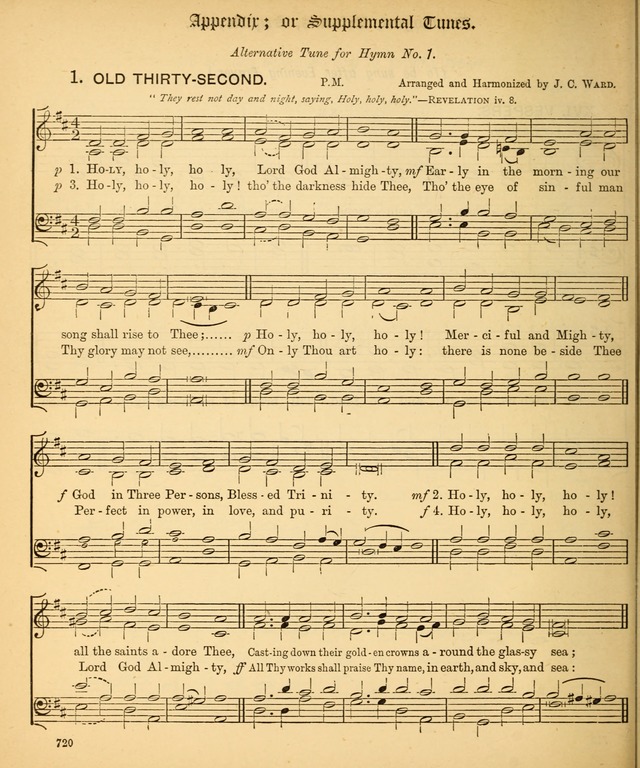 The Hymnal Companion to the Book of Common Prayer with accompanying tunes (3rd ed., rev. and enl.) page 720