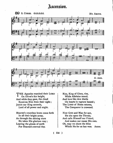 Hymns for the Children of the Church: with accompanying tunes page 114