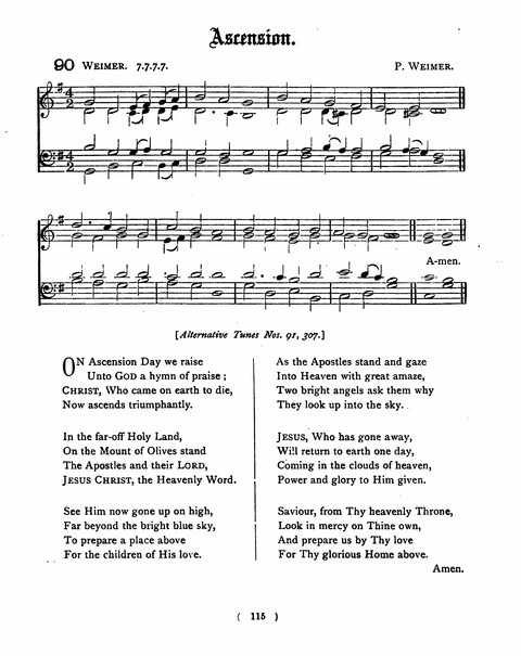 Hymns for the Children of the Church: with accompanying tunes page 115