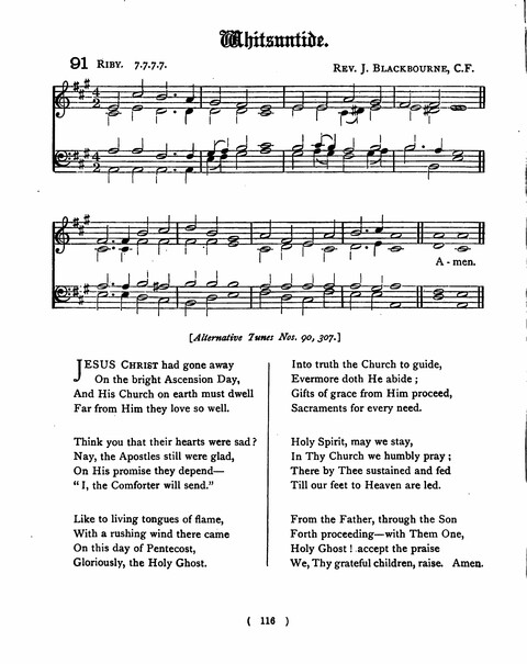 Hymns for the Children of the Church: with accompanying tunes page 116