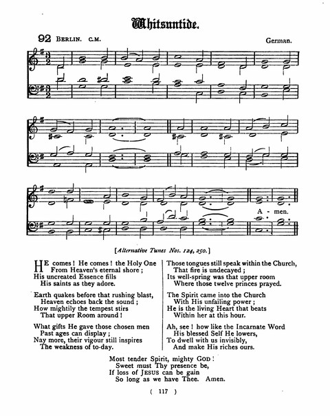 Hymns for the Children of the Church: with accompanying tunes page 117