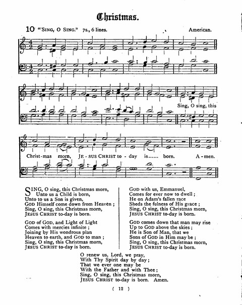 Hymns for the Children of the Church: with accompanying tunes page 12