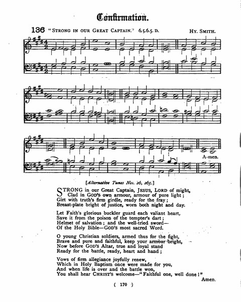 Hymns for the Children of the Church: with accompanying tunes page 170