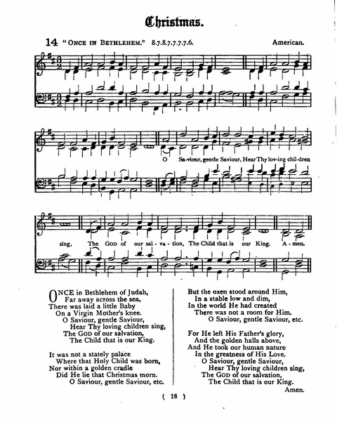 Hymns for the Children of the Church: with accompanying tunes page 18