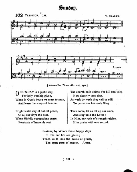 Hymns for the Children of the Church: with accompanying tunes page 207