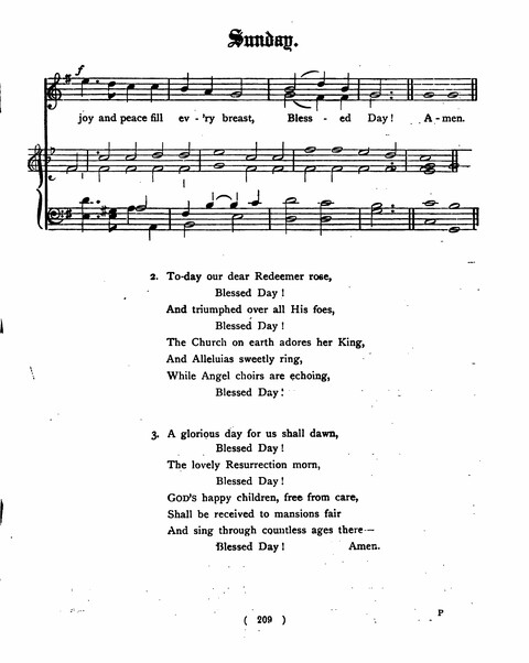 Hymns for the Children of the Church: with accompanying tunes page 209