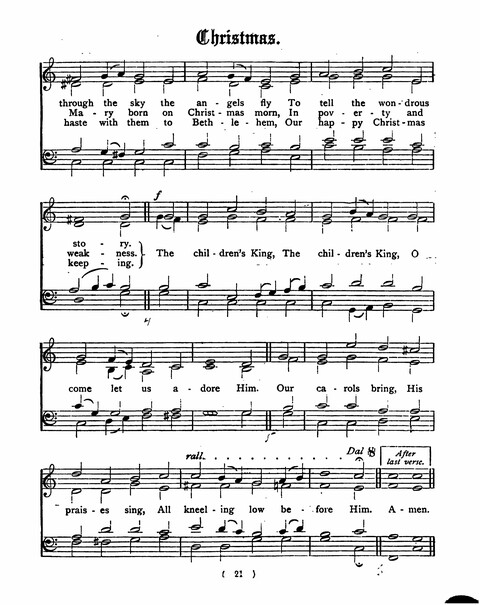 Hymns for the Children of the Church: with accompanying tunes page 21