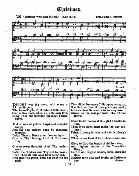 Hymns for the Children of the Church: with accompanying tunes page 23