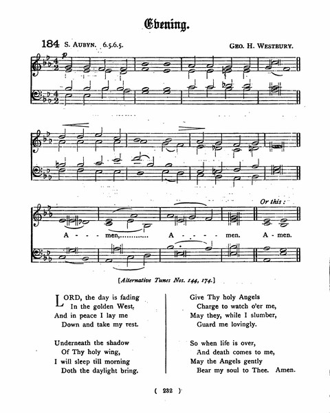 Hymns for the Children of the Church: with accompanying tunes page 232