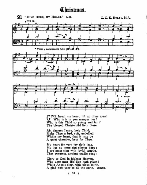 Hymns for the Children of the Church: with accompanying tunes page 26