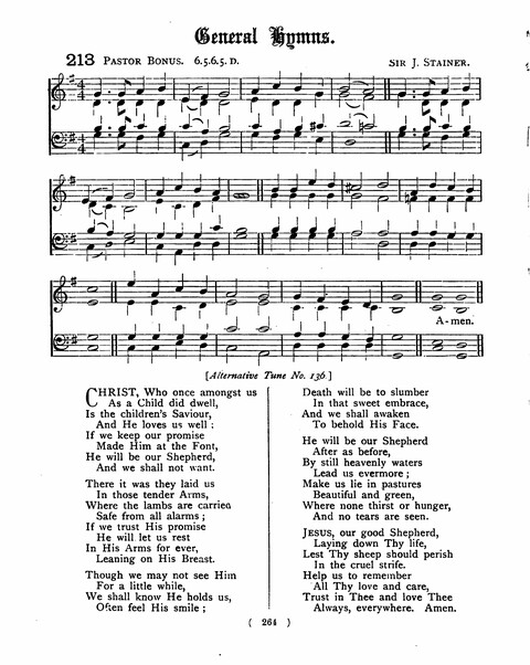 Hymns for the Children of the Church: with accompanying tunes page 264