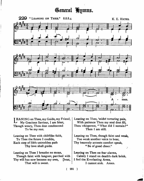 Hymns for the Children of the Church: with accompanying tunes page 281