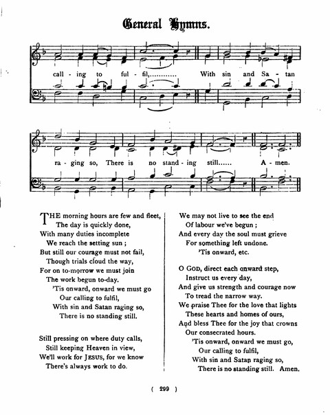 Hymns for the Children of the Church: with accompanying tunes page 299