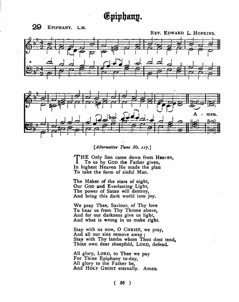 Hymns for the Children of the Church: with accompanying tunes page 36