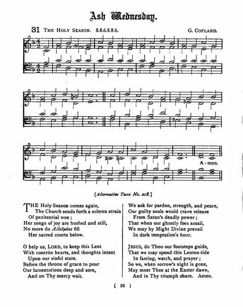 Hymns for the Children of the Church: with accompanying tunes page 38