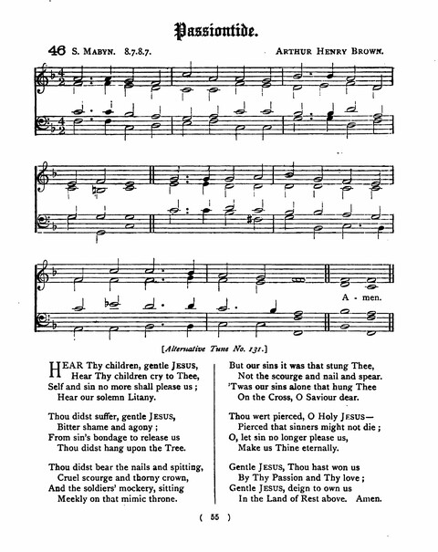 Hymns for the Children of the Church: with accompanying tunes page 55