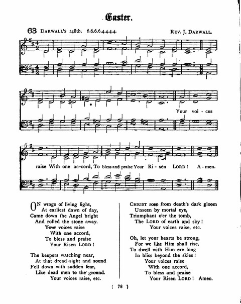 Hymns for the Children of the Church: with accompanying tunes page 78