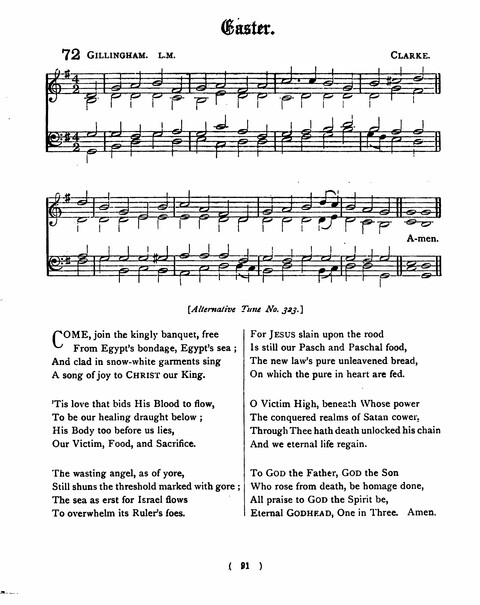 Hymns for the Children of the Church: with accompanying tunes page 91