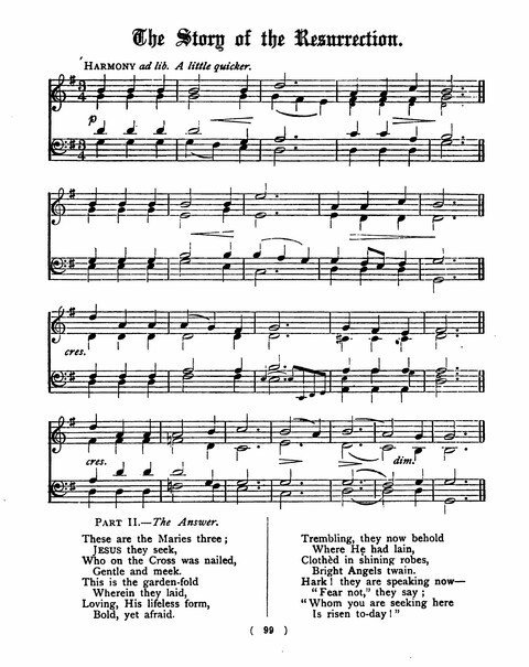 Hymns for the Children of the Church: with accompanying tunes page 99