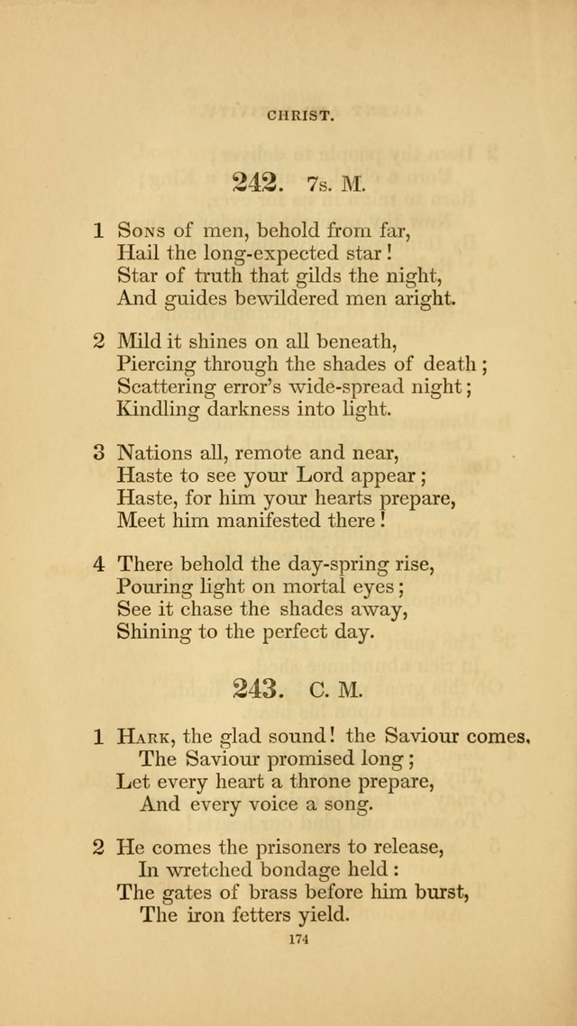 Hymns for the Church of Christ. (6th thousand) page 174