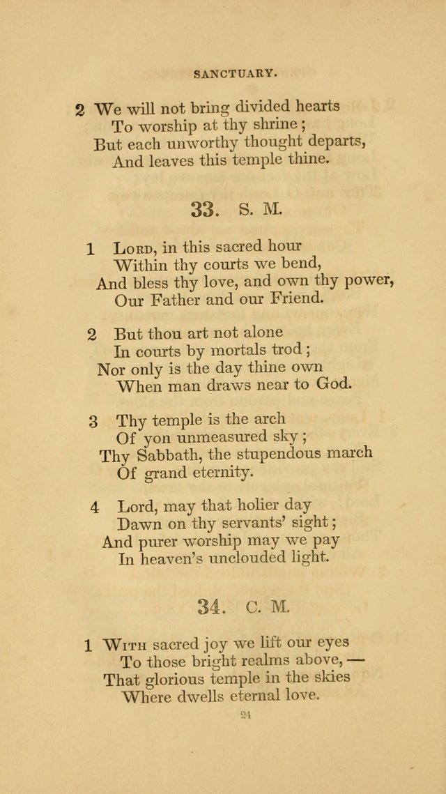 Hymns for the Church of Christ. (6th thousand) page 24