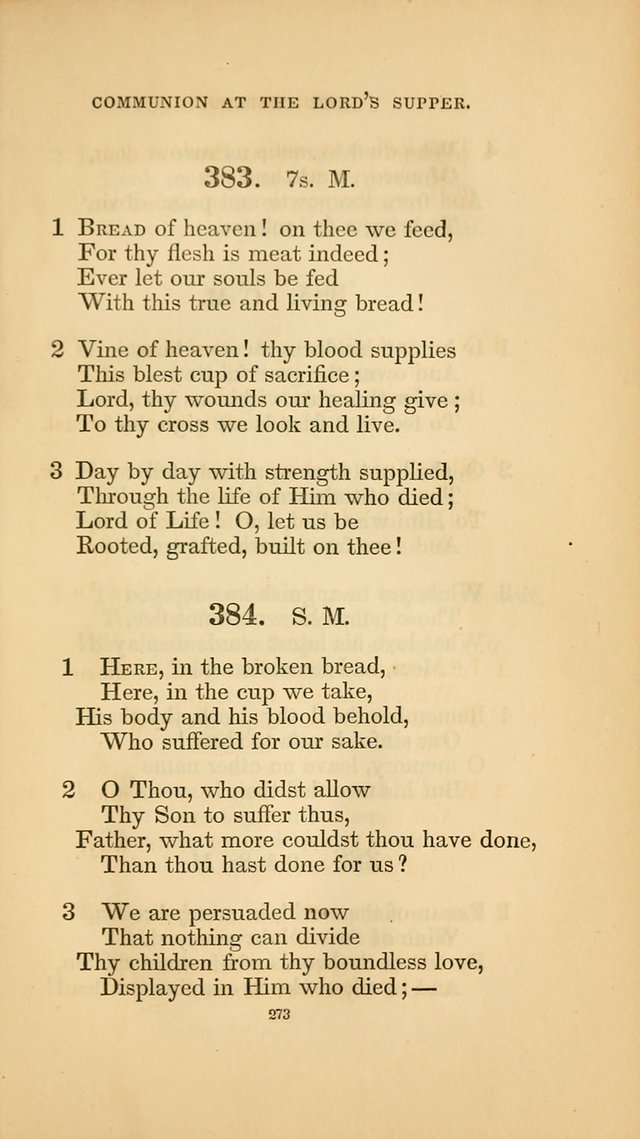 Hymns for the Church of Christ. (6th thousand) page 273