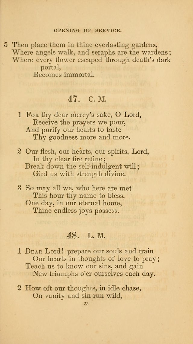 Hymns for the Church of Christ. (6th thousand) page 33