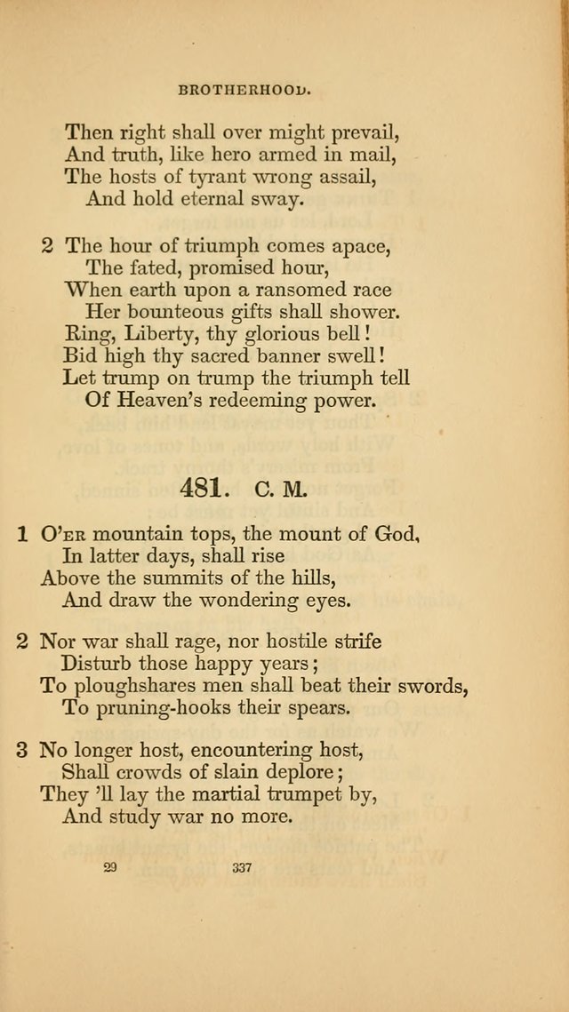 Hymns for the Church of Christ. (6th thousand) page 337