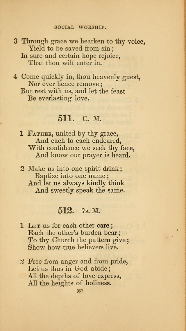 Hymns for the Church of Christ. (6th thousand) page 357