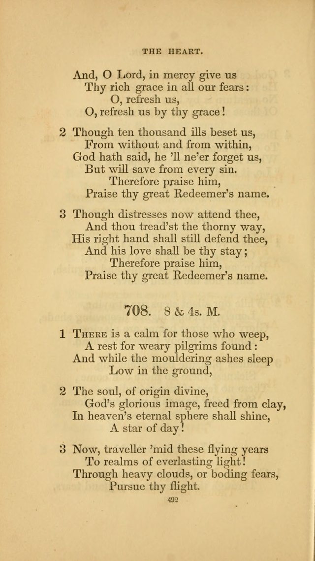 Hymns for the Church of Christ. (6th thousand) page 492