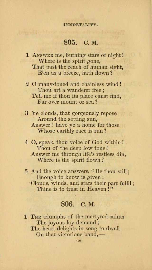 Hymns for the Church of Christ. (6th thousand) page 572