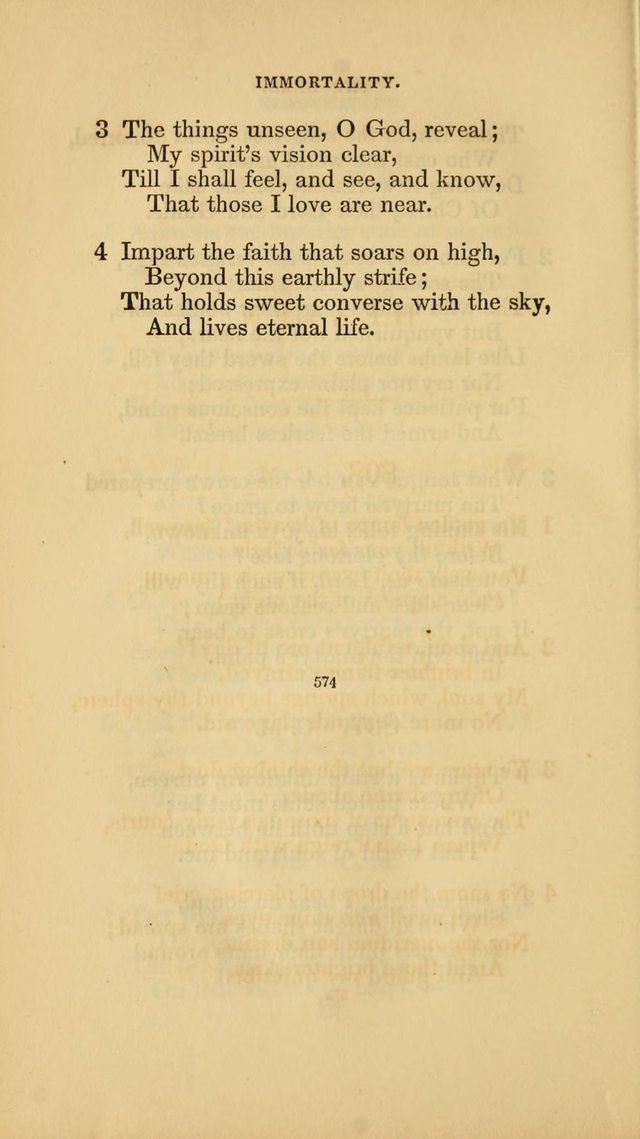 Hymns for the Church of Christ. (6th thousand) page 574