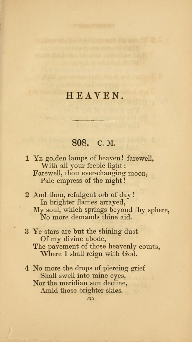 Hymns for the Church of Christ. (6th thousand) page 575