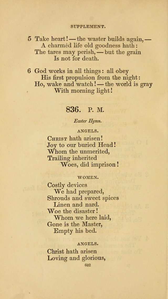 Hymns for the Church of Christ. (6th thousand) page 602
