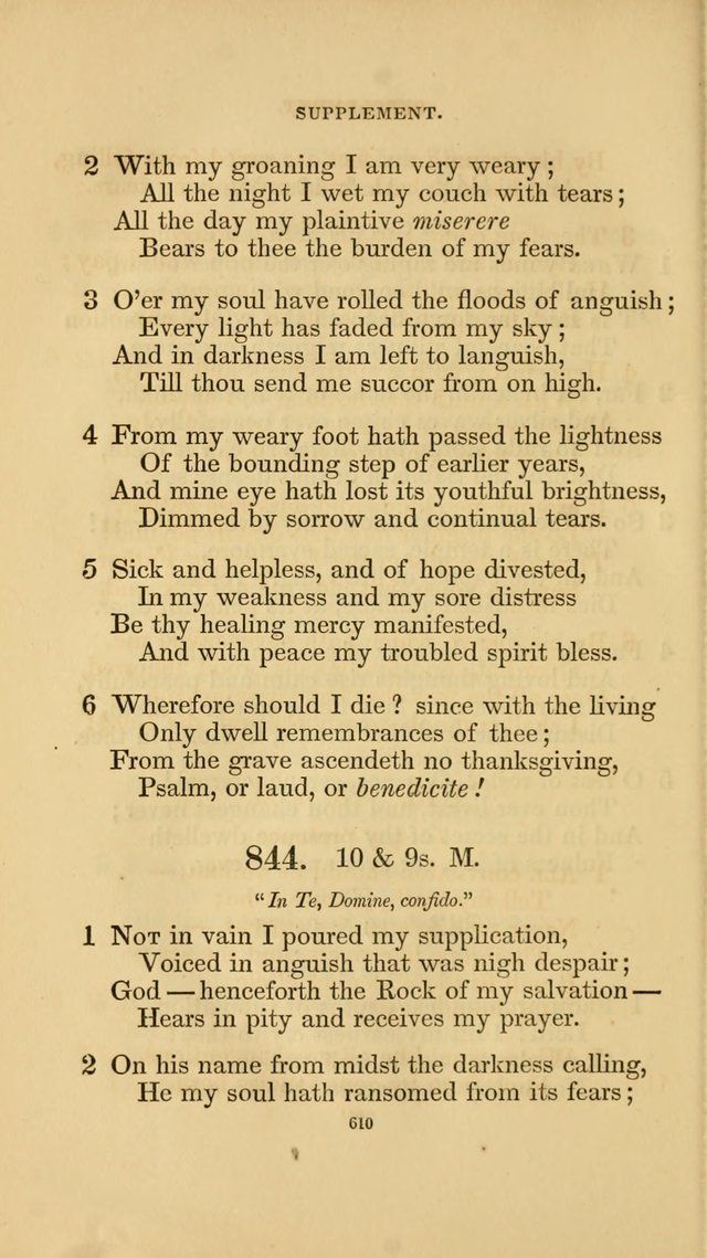 Hymns for the Church of Christ. (6th thousand) page 610