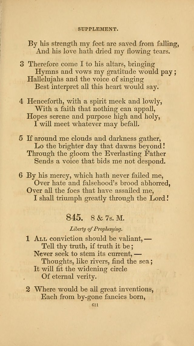 Hymns for the Church of Christ. (6th thousand) page 611