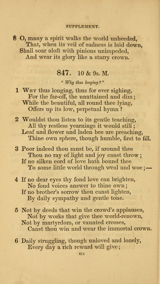 Hymns for the Church of Christ. (6th thousand) page 614
