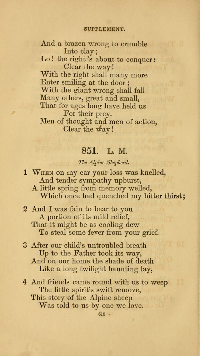 Hymns for the Church of Christ. (6th thousand) page 618