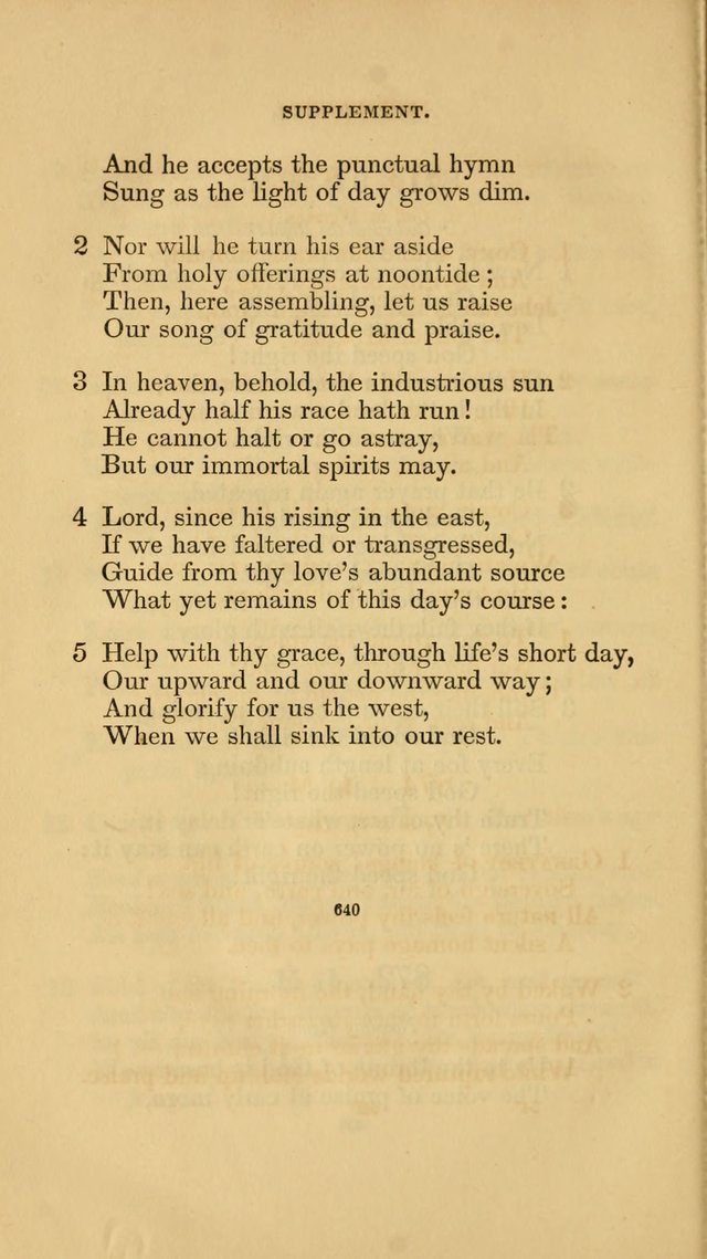 Hymns for the Church of Christ. (6th thousand) page 640