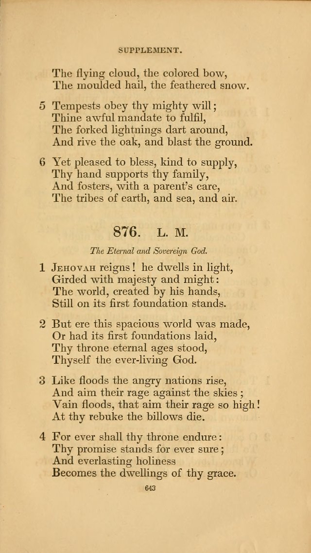 Hymns for the Church of Christ. (6th thousand) page 643